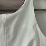 Lululemon White V Waist Cropped Tennis Tank Top B/C Cup Medium Support 8 Photo 4