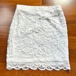 Ambiance Apparel White Lace Skirt Photo 0