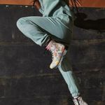 Dr. Martens  1460 Floral Mash Up Leather Lace Up Boots Parchment Beige Backhand Photo 2