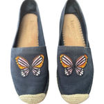 Kate Spade Aflutter Butterfly Embroidery Espadrille Flat Loafer Women Size 9B Photo 0