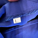 Unbranded royal blue asymmetrical midi dress Size large Photo 2