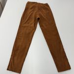 Lulus  Pants Womens Medium Brown Dear Friends Vegan Suede High Waisted Zip Ankle Photo 2