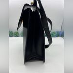 VTG MINOBOSSI Shoulder Bag Black Leather Made In Italy Photo 5