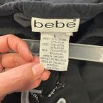 Bebe Y2K Women's Pants Zip Pocket Black Drawstring Waist Retro Size Large Photo 2