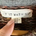 If It Were Me  Multicolored Oversized Speckled Knit Sweater Women's XS Pockets Photo 1
