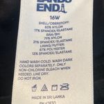 Lands' End Women’s Lands’ End Underwire Black Tankini Top Plus 16W New Photo 6