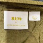 Anthropologie Maeve Golden Tan Silky Bomber Jacket Women’s Size Small S Photo 6
