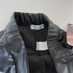 Haley & June Black Faux Leather Skirt Skort Size Women's Small NWT Photo 2