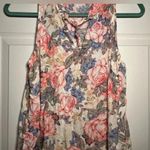 Paraphrase Size Large Sleeveless Rayon Floral Blouse Photo 3