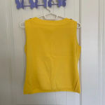 NWOT | Women’s bright yellow decorative button sweater vest — small Photo 2