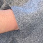 Lands' End gray Cotten blend Zip Crew Cardigan loungewear basic minimalist active Photo 5