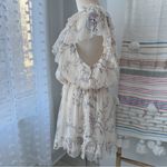 Zimmermann Zimmerman Beige Floral 100% Silk One Shoulder Ruffled Playsuit Women’s 3 US 10 Photo 4