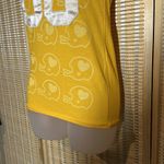 PINK - Victoria's Secret  Orange Yellow Football Tee Shirt Capped Sleeves XS Photo 4