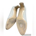 Stuart Weitzman  Women’s Chic Classic Linen Round Toe Pumps in Oatmeal Size 7.5 Photo 7