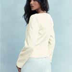 Missguided Cream Blazer with Gold Buttons Photo 1