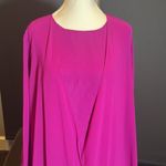 Women’s Chiffon 3 Piece Party Formal Mother of the Bride Pants Suit Size 14 Pink Photo 1