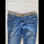 Dolce & Gabbana Women's Blue Lace‎ Up Leather Trims Denim Jeans IT 38 Photo 1
