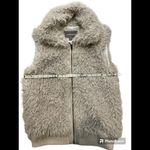 Women’s Johnston & Murphy Faux Fur‎ Furry Vest Beige Size M Size M Photo 2