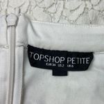 Topshop White Cream Floral Lace Fit & Flare Skater A-Line Casual Mini Skirt 2P Photo 4