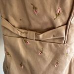 Rebecca Taylor Beige Pink Embroidered Flowers Cotton Blend Fitted Blazer Women 4 Photo 2