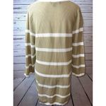 Tommy Bahama Knit Top XL Extra Large Beige Striped Long Sleeve Swim cover up Photo 8