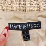 Neutral Tweed Wool Blazer Jacket By Lafayette 148 New York Size 4 Photo 8