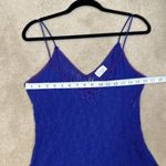 Cinema Etoile Purple Dark Fairy Lace Mid Chemise Slip Sleep Floral Nylon Medium Photo 8