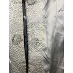 Reversible Satin Brocade Jacket Womens Small Black Ivory Mandarin Collar Frog Photo 14