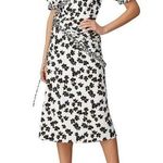 NWT Love, Whit by Whitney Port Floral Wrap Midi Dress Size S Black Photo 0