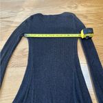 American Eagle  Outfitters Dark Grey Knit Sweater Dress Size Medium Ribbed Photo 8
