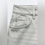 ZARA  NWOT gray mid rise wide leg jeans Photo 4