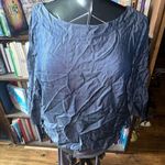 White House | Black Market denim bell sleeve classic 14 blouse Photo 0