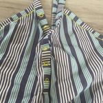 Urban Outfitters Out From Under Striped Halter Snap Front T Back One-piece Swimsuit Size Large Photo 1