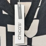Chico's NWT Travelers Blockade Print Split Neck Tunic 3 US XL Color Smokey Taupe Photo 3