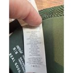 Aerie Jacquard Triangle Bikini Top Size Medium Green Gold Detail Tie Back NWT Photo 6