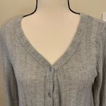 Hippie Rose  | Gray Button-Up Knit Cardigan Photo 4