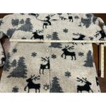 Lavon VTG  Reindeer Winter Acrylic Sweater Women Large Button Up Cozy Warm Fall Photo 3