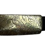 Coach Vintage 90s Black French Calf Skin Solid Brass Leather Belt Size S Photo 2