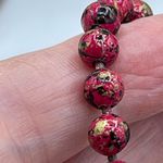 3 “oops a daisy” vintage metal enamel beaded necklaces. White Photo 4