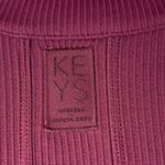 Athleta Alicia Keys Goddess Red Rib Long Sleeve Zip Up Bodysuit Jumpsuit XXS Purple Photo 6