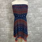 Anthropologie Maeve Urcos Boho Strapless Handkerchief Hem Dress Photo 1