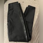 Abercrombie & Fitch Classic Vegan Leather Legging Black Sz S Short EUC Photo 1