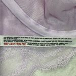 Free People  Intimately Lace Bra Plunge Front Closure‎ Purple 34DD Photo 4