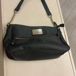 Nicole by Nicole Miller black and Gold Chain Shoulder Bag—Nice Clean Purse Photo 5