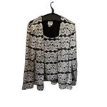 R & M Richards R&M Richards Women's Black & Silver Lace Jacket with Camisole Top Size 16 Photo 4