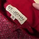 St. John Collection ST. JOHN Red‎ Tweed Button Down Jacket Size 12 Photo 5