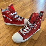 Moschino Red Hi Tops Photo 0