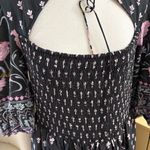 Anthropologie Dasha Smocked Midi Dress Neck Tie Size XL Photo 5