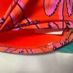 NEW Mynah Women's Strapless Tropical Print Swimsuit Top Size Small Pink Photo 3