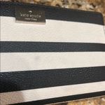 Kate Spade Black and White Striped Wallet Photo 6